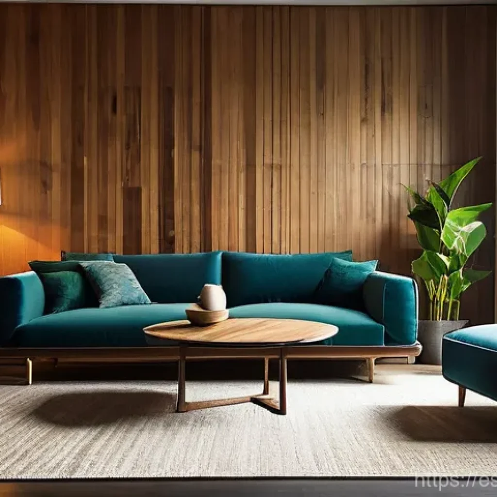 홈디자인 프로젝트 관리 팁 - **Prompt:** A modern, eco-conscious living room interior, embodying the 2025 design trends. The spac...
