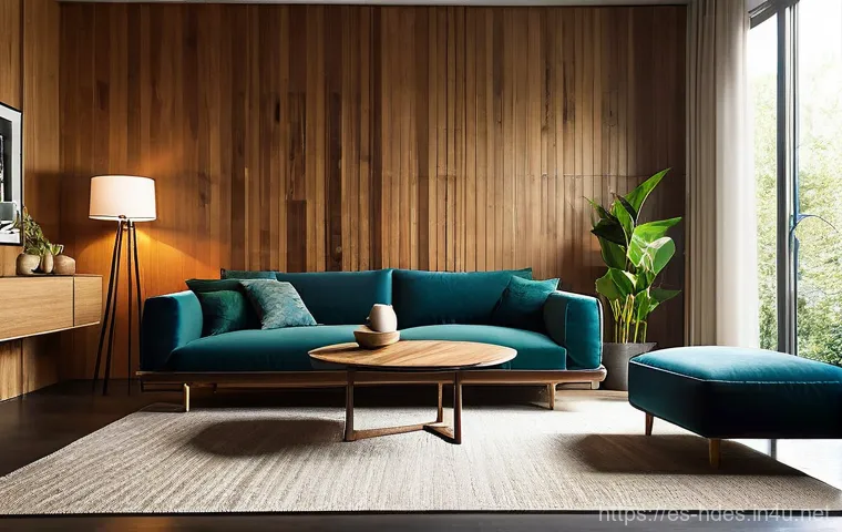 홈디자인 프로젝트 관리 팁 - **Prompt:** A modern, eco-conscious living room interior, embodying the 2025 design trends. The spac...