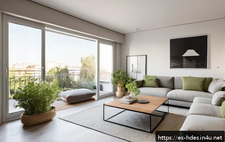 홈디자인 부동산과의 협업 사례 - A modern, stylish apartment interior in Madrid designed to emphasize spaciousness and warmth, featur...