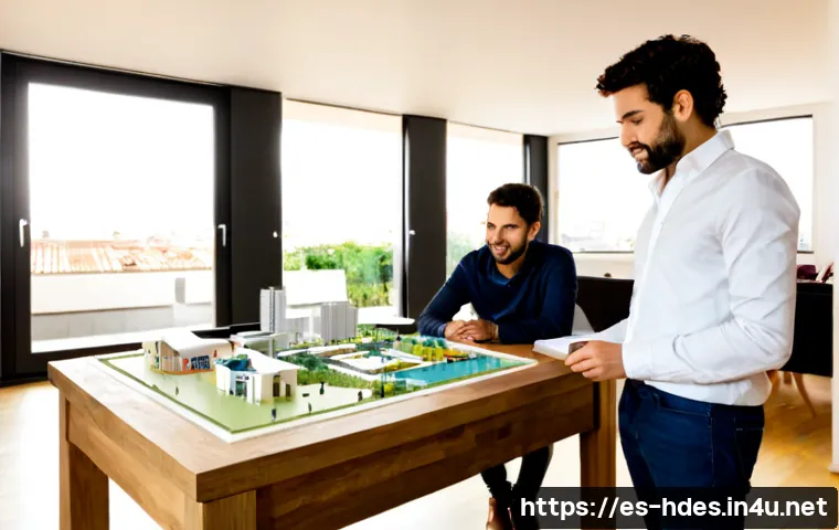 홈디자인 스타트업 성공 사례 - Photorealistic successful Spanish home design startup team in a bright Barcelona loft studio, divers...